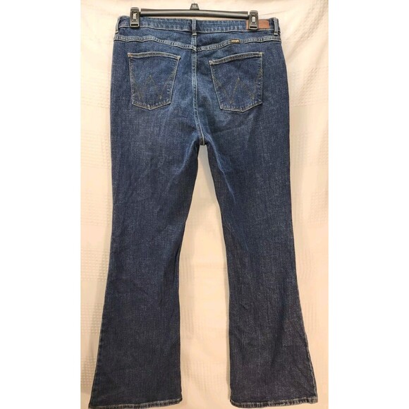 Wrangler Jeans Womens Size 16 High Rise Fierce Flare Denim Medium Washed Modern - Picture 8 of 11